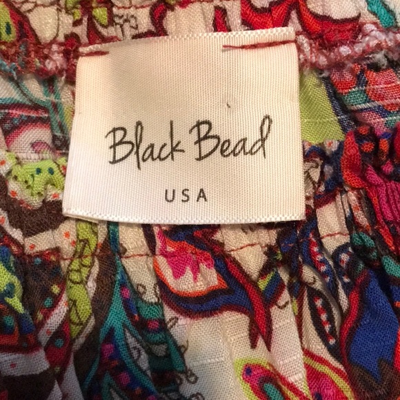 🚨SOLD BOGO BLACK BEAD Bohemian Print Tunic - Picture 5 of 5